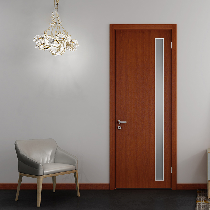 modern glass wood door