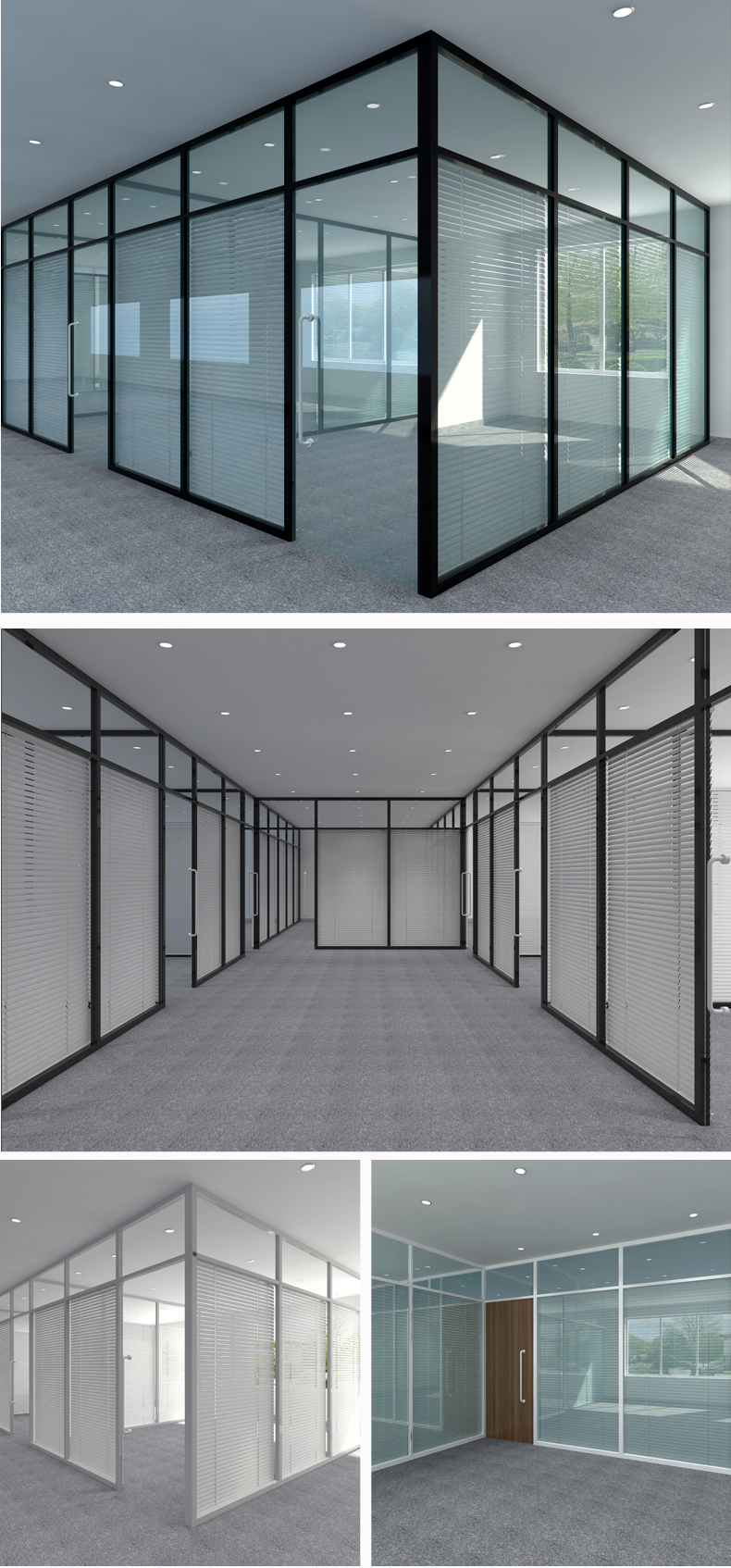 office partition glass